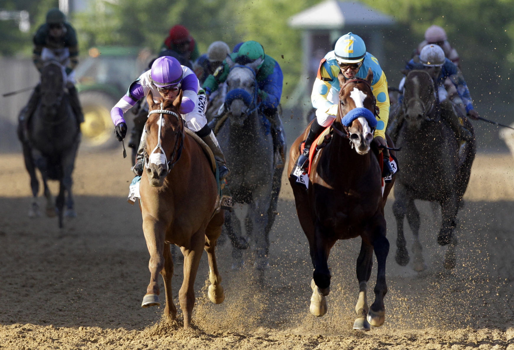 2012: I'll Have Another passes Bodemeister for Preakness win